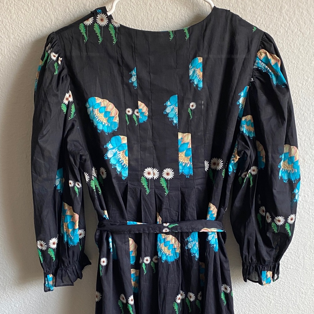 Cynthia Rowley Black Dress with Floral Design - Picture 10 of 14